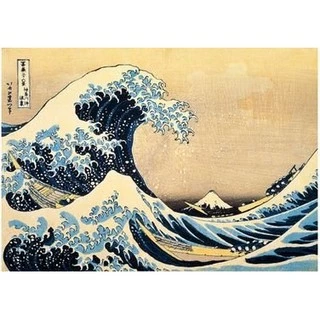 ★富嶽三十六景神奈川沖模写・谷村一男肉筆油彩画・F6 富嶽三十六景 神奈川沖浪裏Thirty-six Views of Mount Fuji, The