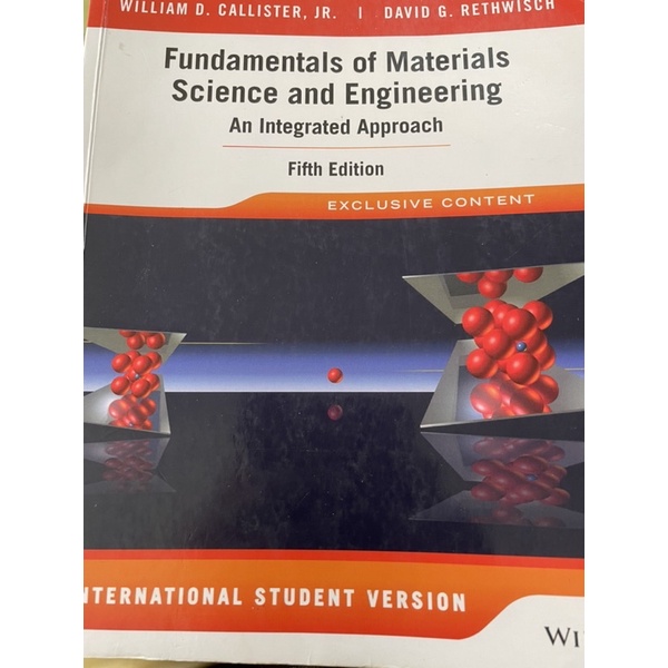 Fundamentals of Materials Science and Engineering (材料科學第五版） | 蝦皮購物
