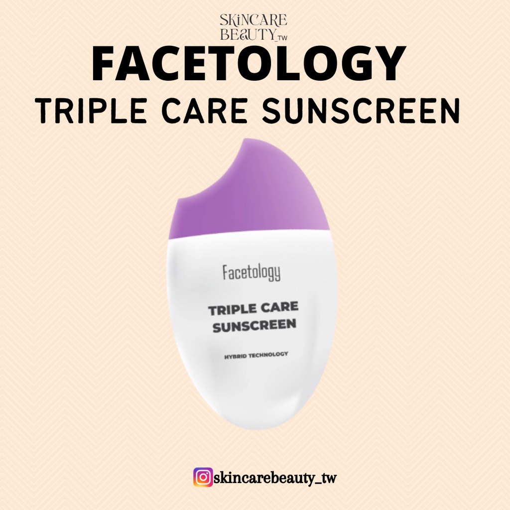 FACETOLOGY Triple Care Sunscreen SUNSCREEN VIRAL TIKTOK 蝦皮購物