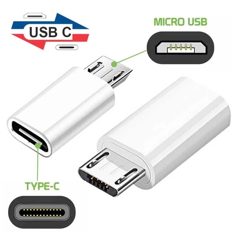 Micro USB 轉C型轉換器/USB 3.0超速傳輸C型PD快速充電多端口適配器/兼容筆電和更多USB C設備 | 蝦皮購物