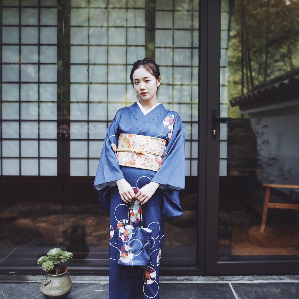 期間限定味少女日本浴衣やさしい文芸復古日本料理改良スモッグブルーの