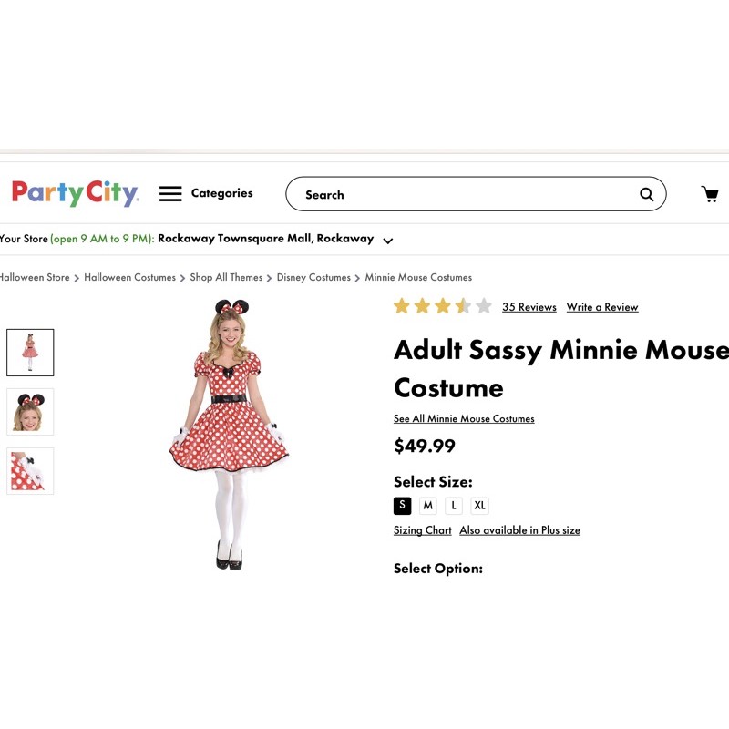 Minnie mouse costume on sale adults party city