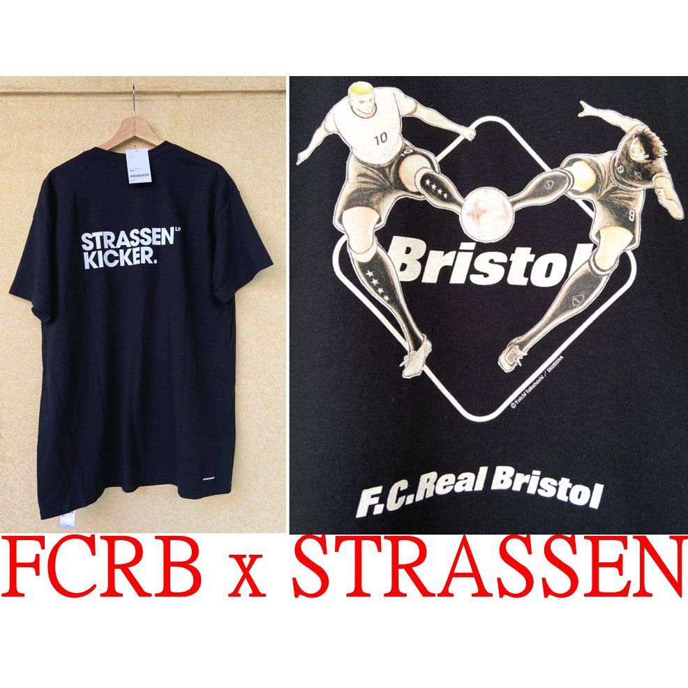 BLACK全新F.C.R.B x STRASSEN KICKER x 日向小次郎FCRB 20周年足球小將翼短T