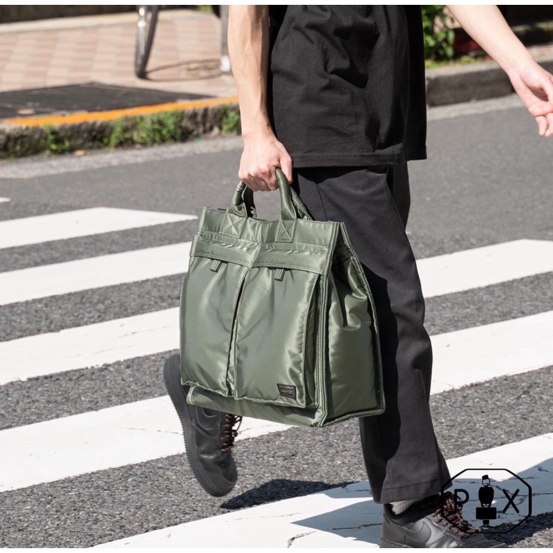 PORTER 2way vertical tote bag (M) タンカー - トートバッグ