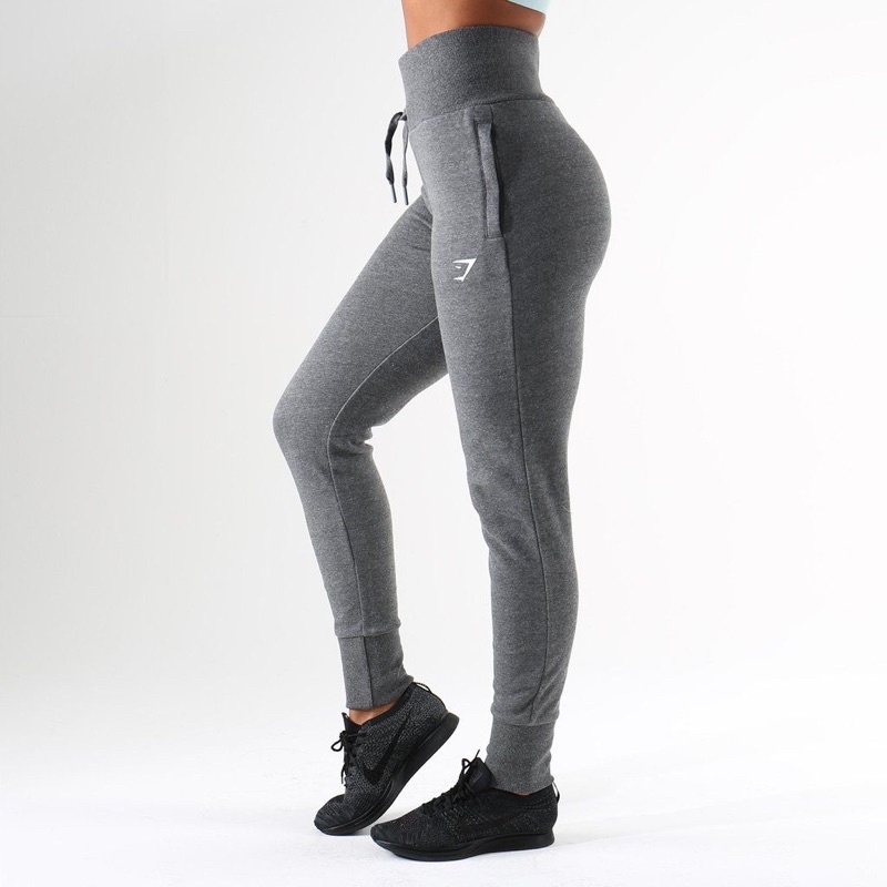 Gymshark High Waisted Joggers - Charcoal Marl 