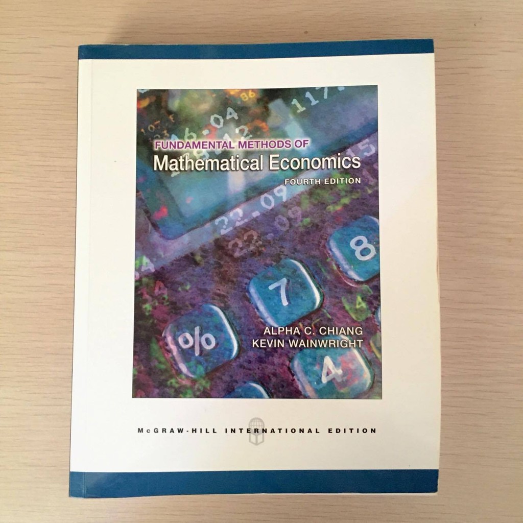 [經濟數學]Fundamental Methods of Mathematical Economics, 4/e - Alpha C Chiang  and Kevin Wainwright