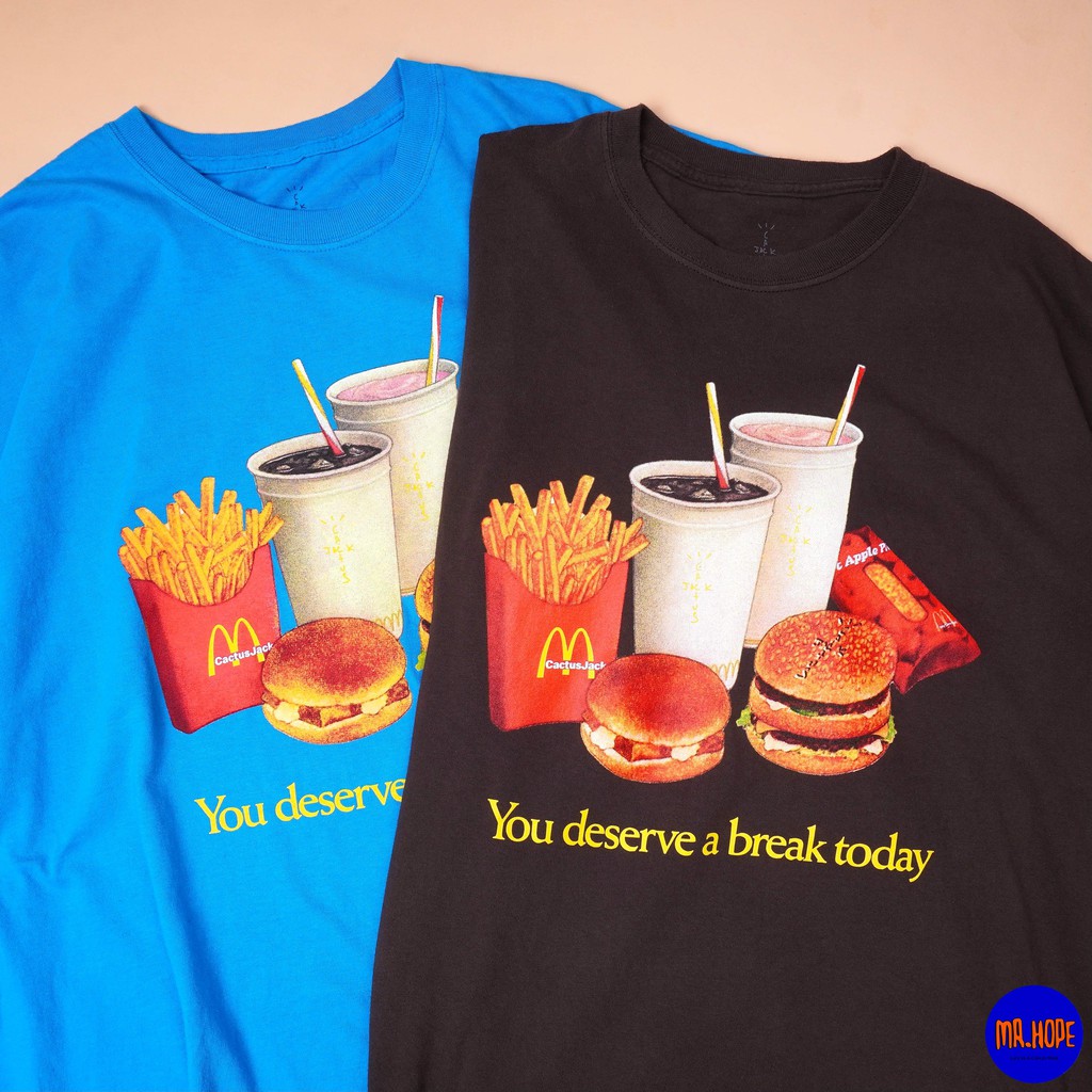 【MR.HOPE】Travis Scott x McDonald’s T-Shirt 麥當勞全餐 麥當勞