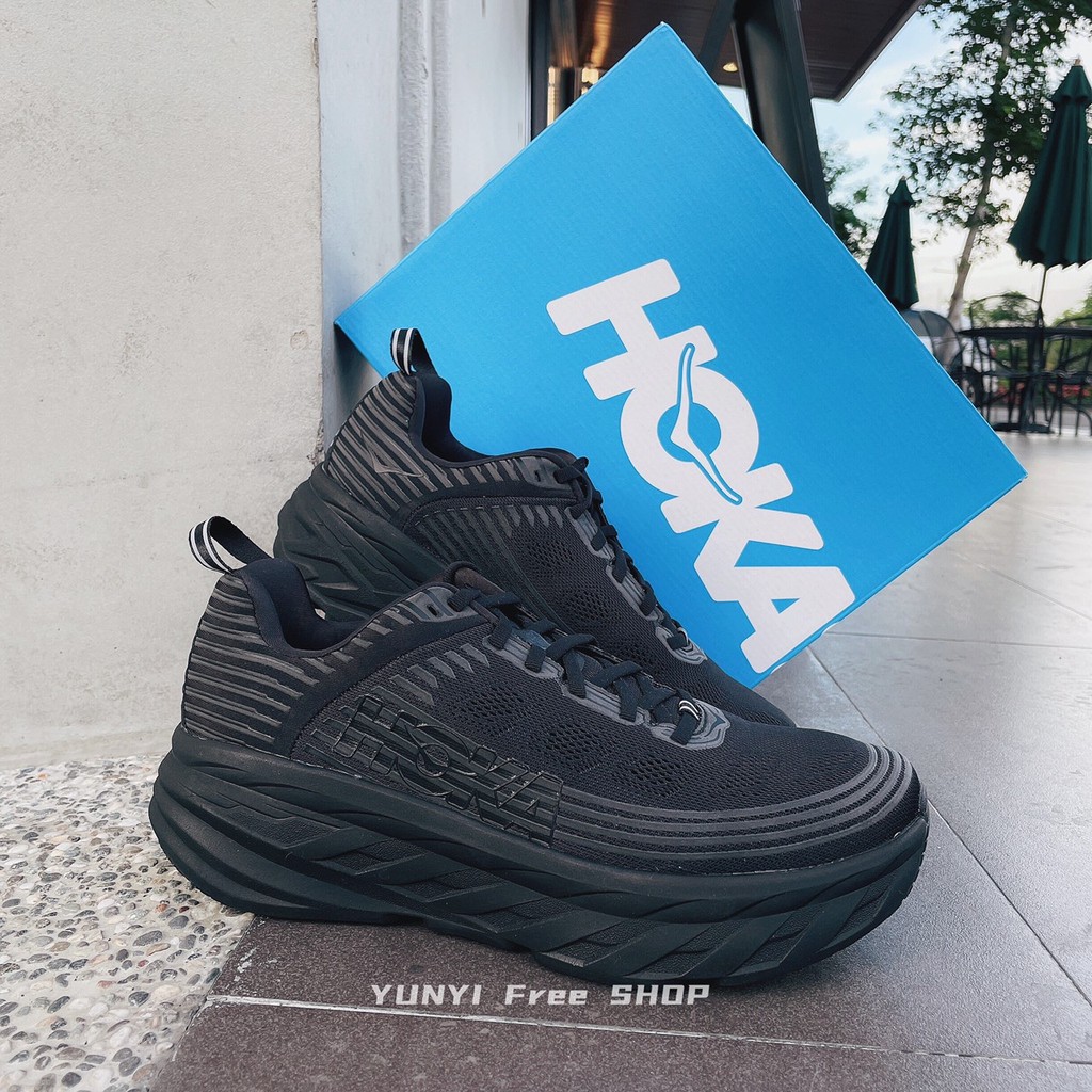 免運中現貨HOKA ONE ONE Bondi 6 黑跑鞋全黑1019270 男款1019269 BK