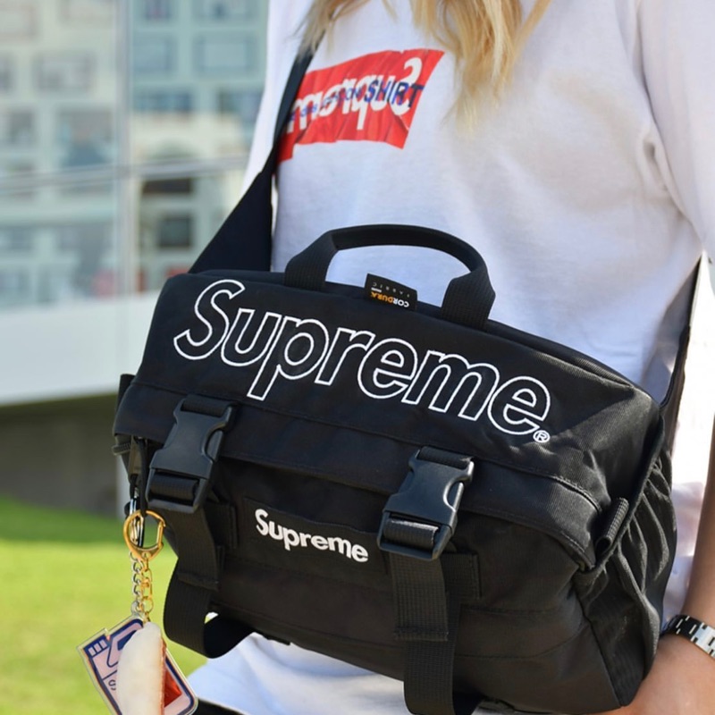 Supreme Waist Bag fw19 黑色落葉腰包胸包斜背包| 蝦皮購物