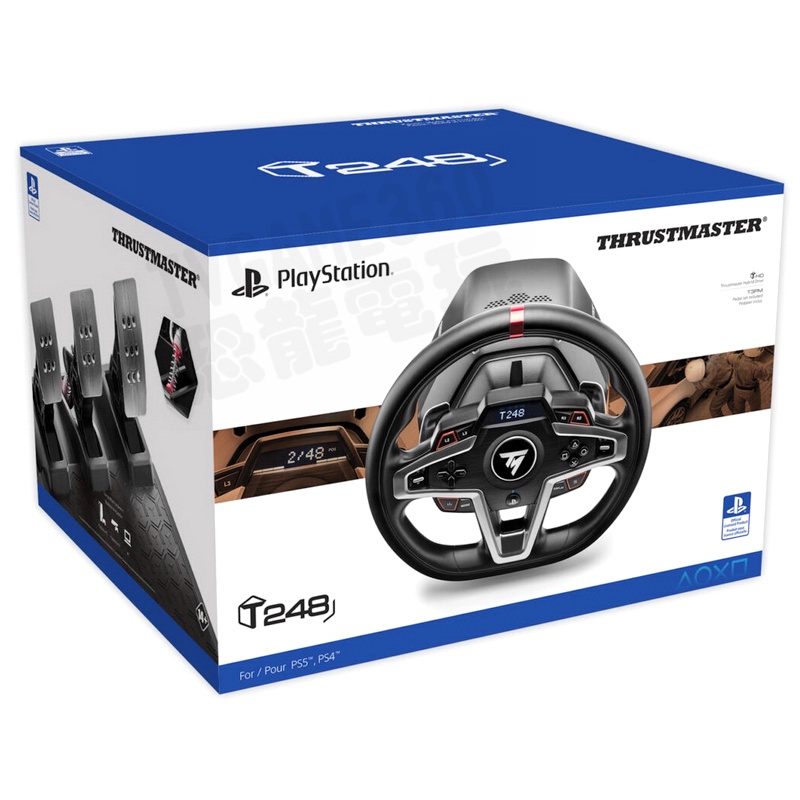 宅配免運費)THRUSTMASTER T248P 賽車方向盤PS5 PS4 PC 台灣公司貨