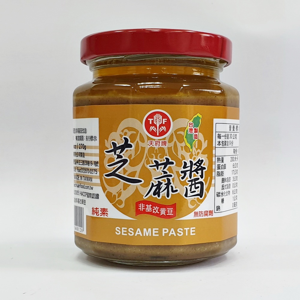 天府牌芝麻醬/涼麵用拌沙拉用醬SESAME PASTE-270g | 蝦皮購物
