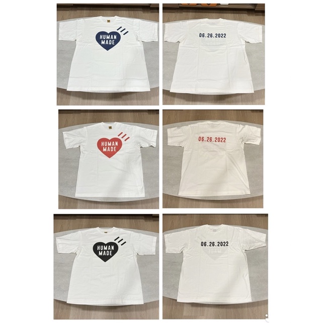 HUMAN MADE HEART LOGO 愛心 日期 tee