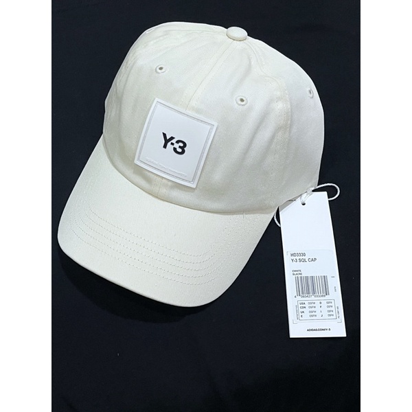 Y3棒球帽老帽Y-3 LOGO CAP米白色帽子全新正品現貨山本耀司Yohji