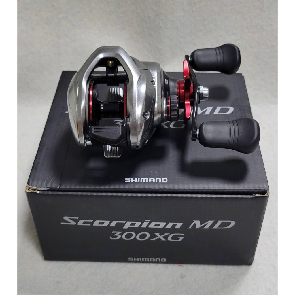 🔥【台南平昇釣具】🔥SHIMANO 21年 SCORPION MD 300XG 水滴輪 紅蠍大物 路亞小烏龜雙軸捲線器