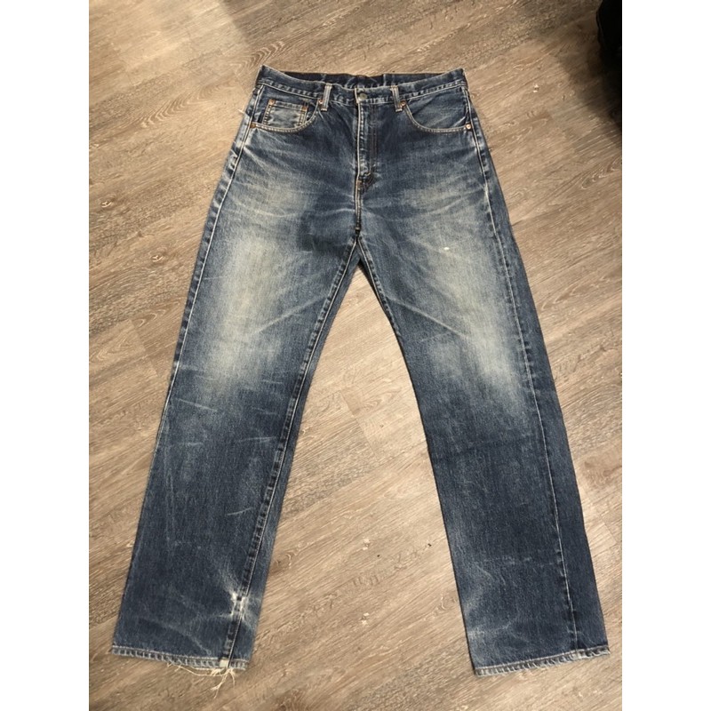 LVC Levi’s 502 34腰 復刻紅標大E 赤耳布邊 直筒牛仔褲 日本製 #0711