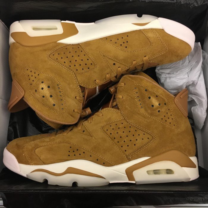 BEETLE AIR JORDAN 6 RETRO WHEAT 麂皮 卡其 小麥 384664-705 11.5