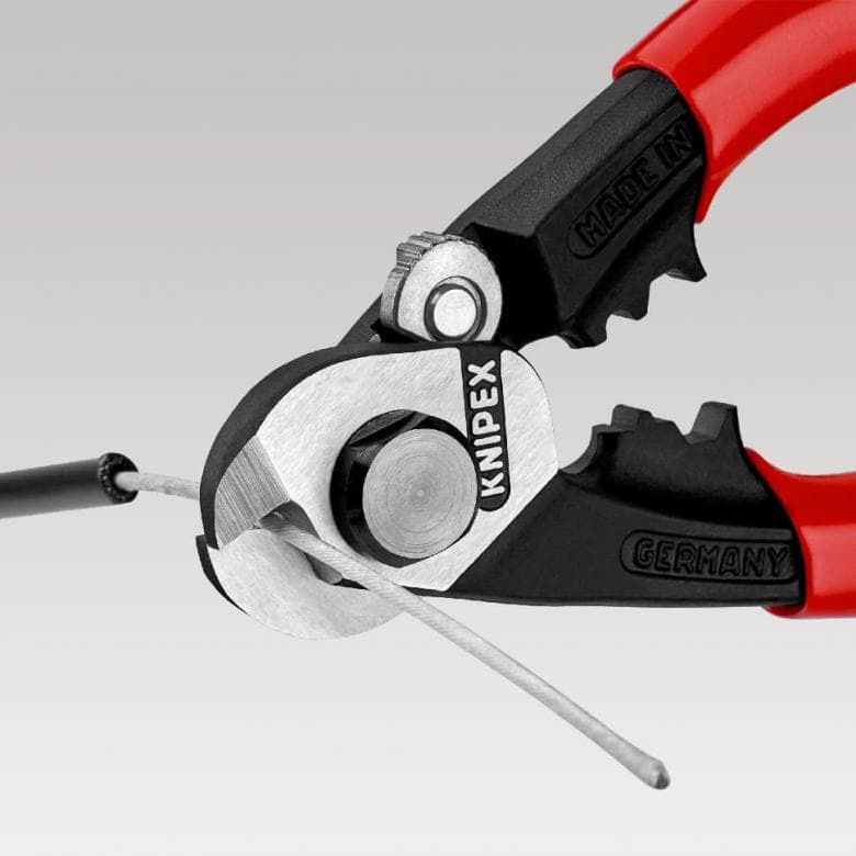 美德工具】KNIPEX 95 61 190 強力型鋼索剪自行車變速線剎車線可用