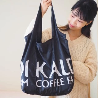 wbar☆日本限定 KALDI 環保摺疊購物袋 手提袋 肩背包 尼龍袋 環保袋 摺疊購物袋