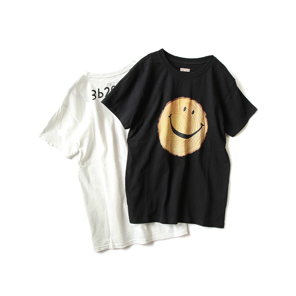KAPITAL 20/-天竺 クルーT（切り株SMILEpt） - TEE 短袖T恤