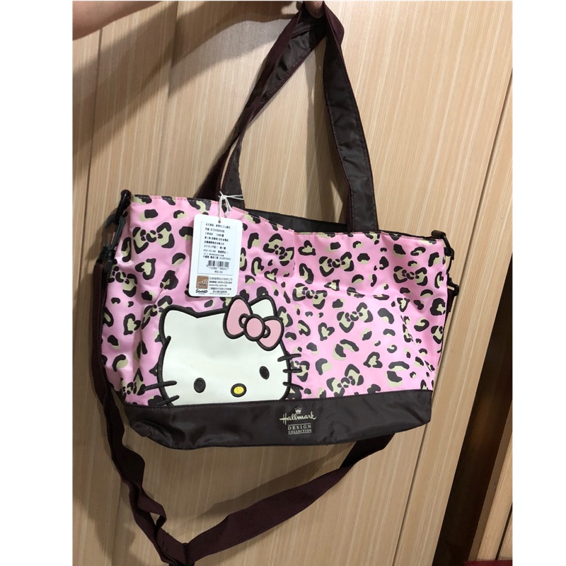 hello kitty hallmark 聯名款 豹紋 媽媽包 肩背包 斜背包 手提包 絕版 | 蝦皮購物