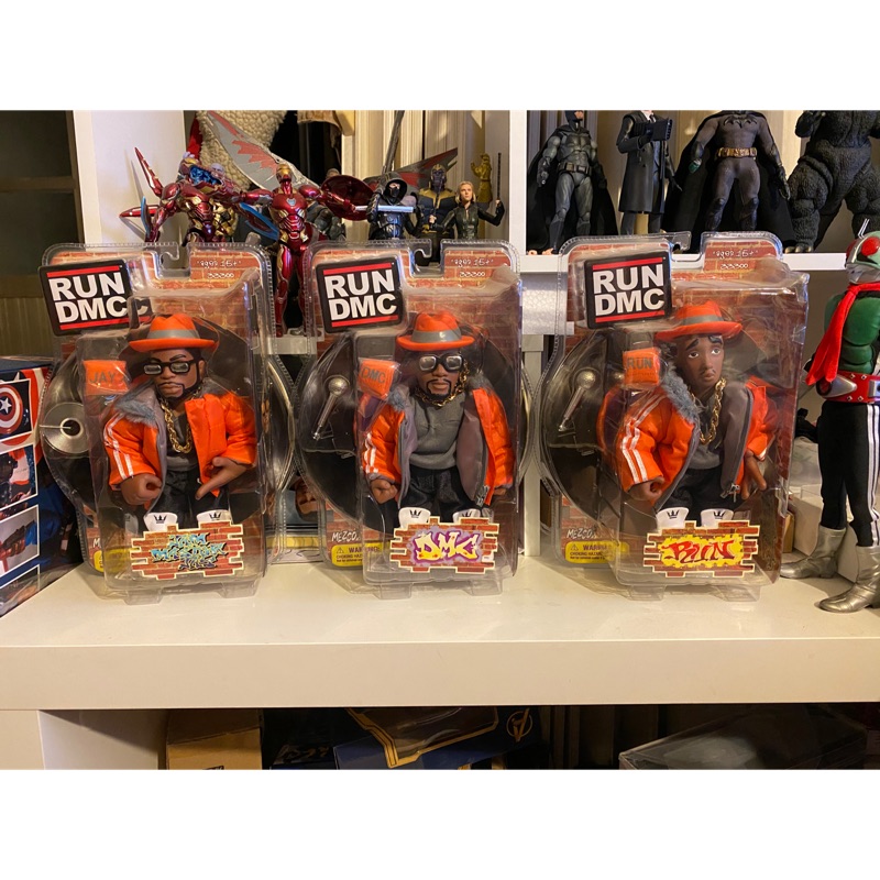 MEZCO RUN DMC 日本Brister限定7吋3隻合售HIP HOP Old Skool 絕版珍藏