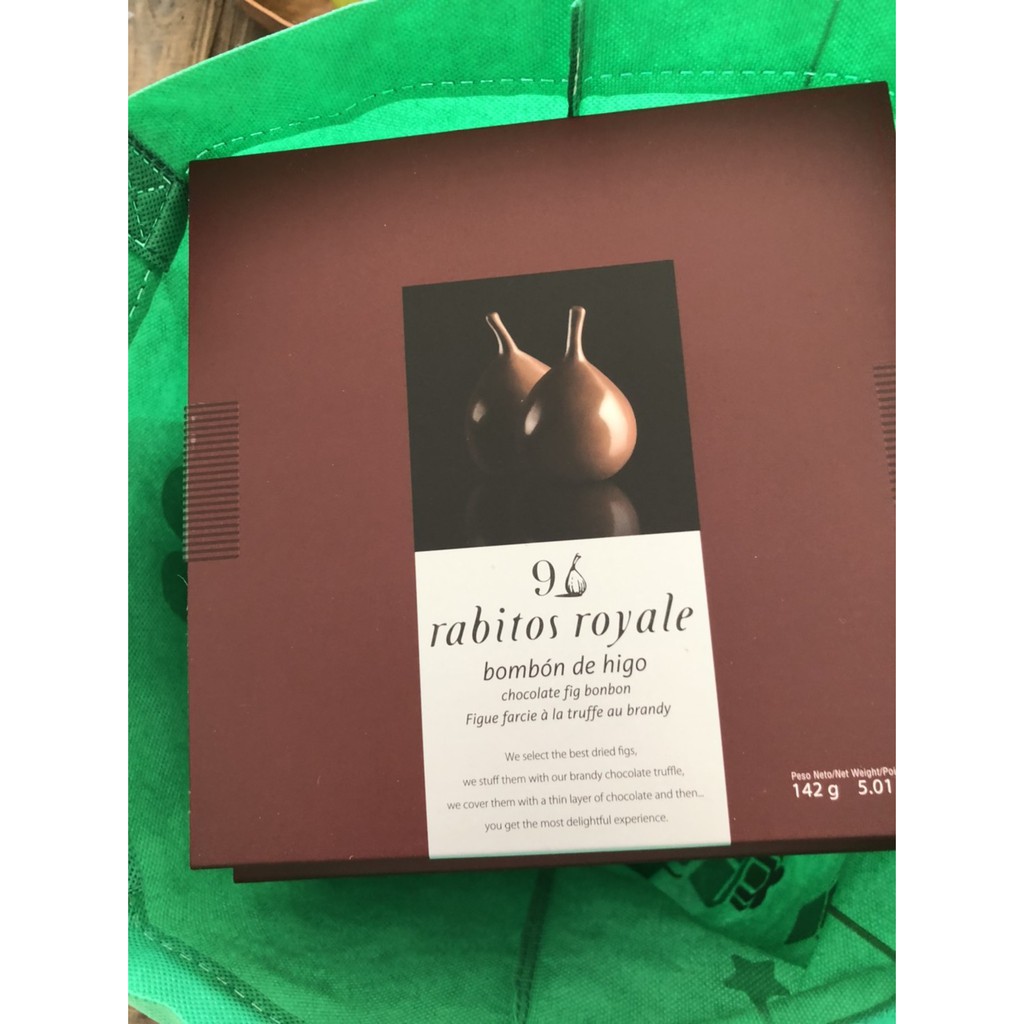 美國代購Rabitos royale chocolate 無花果巧克力9顆裝西班牙製 美國代購Rabitos royale chocolate 無花果巧克力9顆裝西班牙製