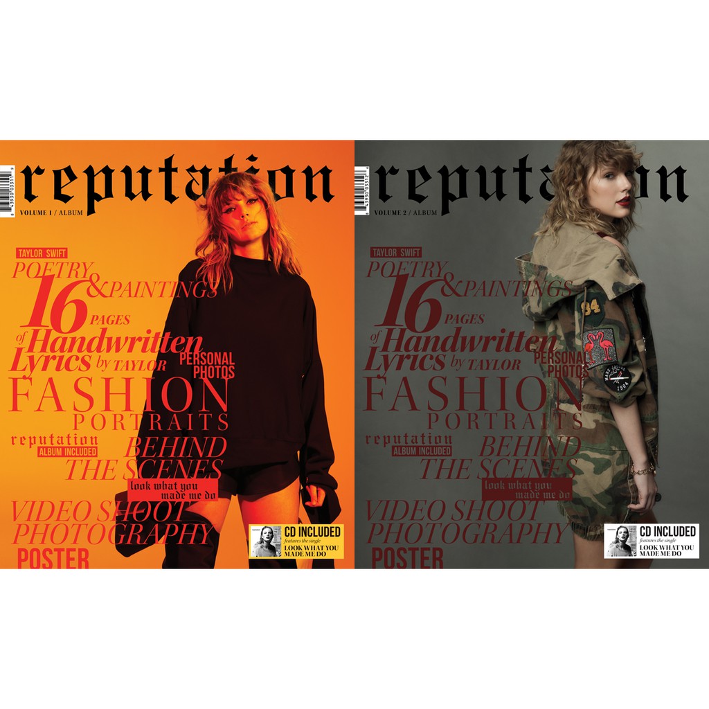 【美國原裝進口】Taylor Swift 泰勒絲 Reputation 舉世盛名 雜誌專輯