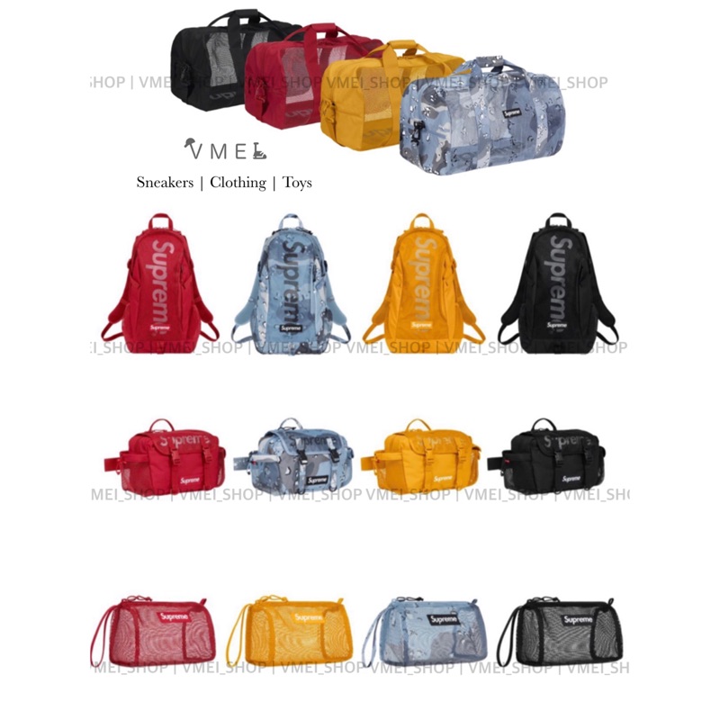 VMEI_SHOP】Supreme 2020SS 48th Waist Bag 腰包黑黃藍紅| 蝦皮購物