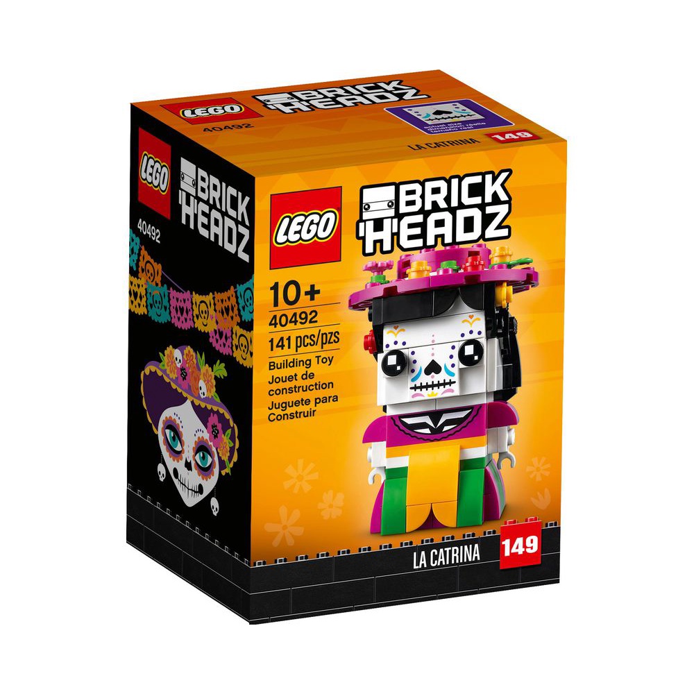 積木樂園】樂高LEGO 40492 BrickHeadz La Catrina 卡特裡娜| 蝦皮購物
