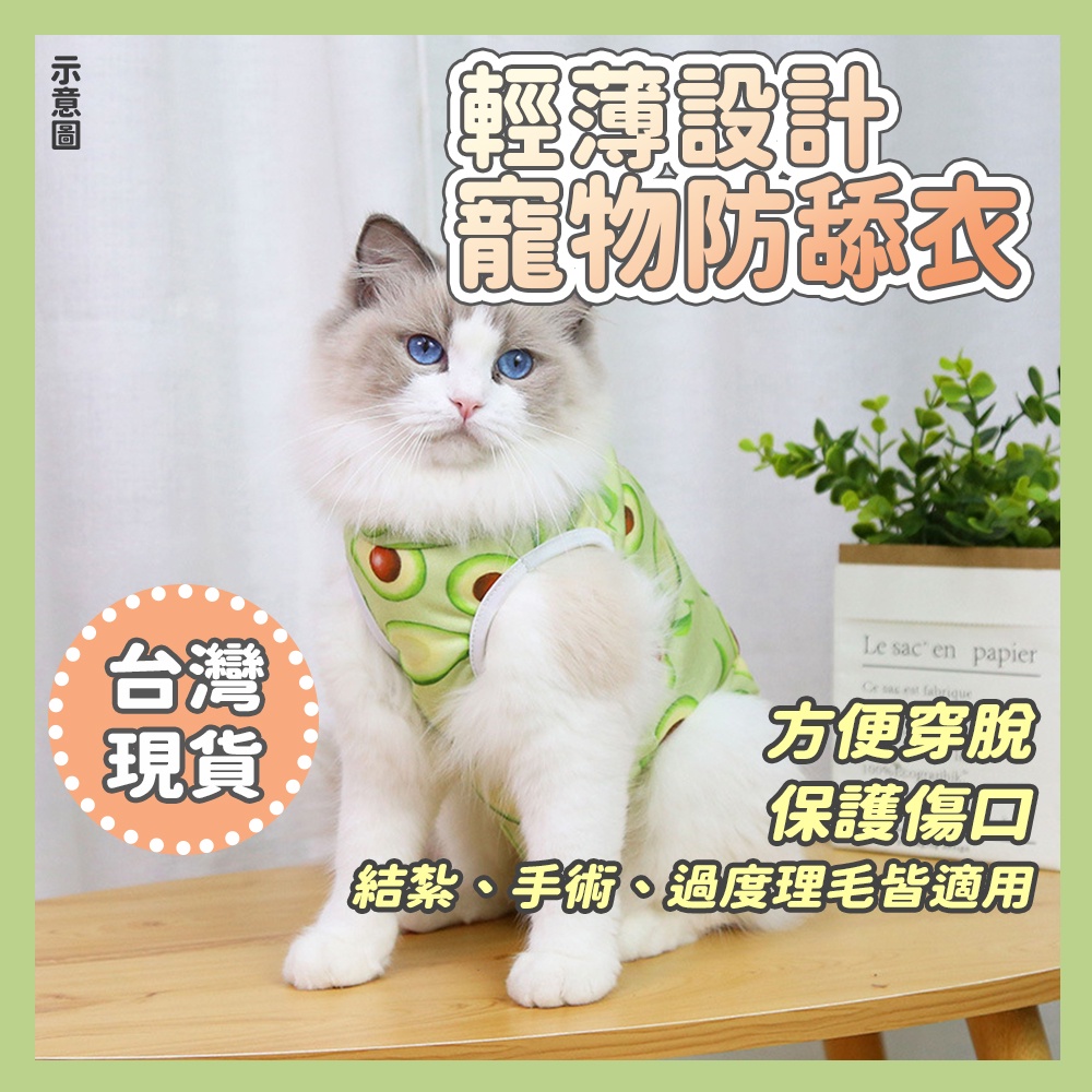 貓咪術後衣 防舔服 纎肩衣 衛生衣 小必 斷奶服 手術後服 傷口防護衣 寵物術後服｜喵喵小窩 | 蝦皮購物