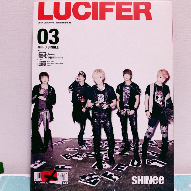 (九成新) SHINee Lucifer 日語專輯日版CD+DVD 不含小卡