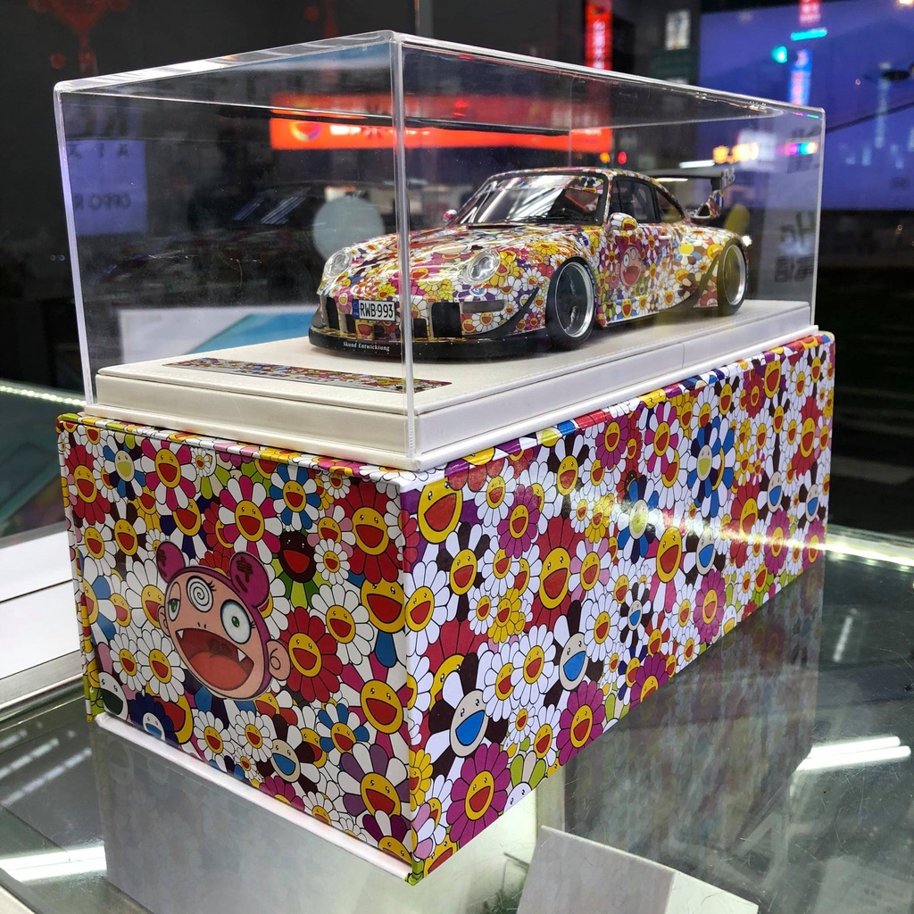 極度潮村上隆Porsche 保時捷RWB 993花車1/18 限量499台一車一號| 蝦皮購物