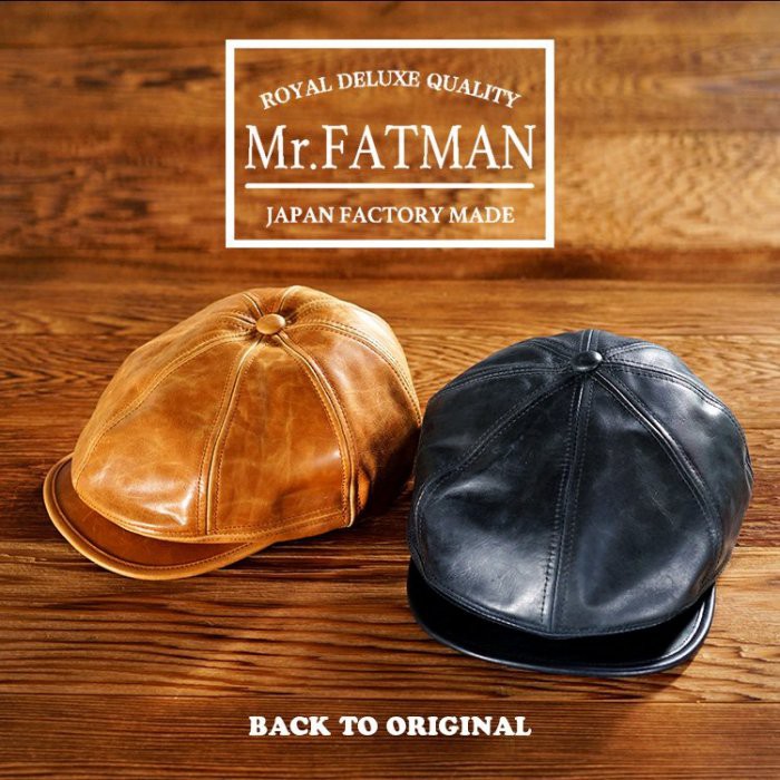 日本手工製帽【Mr.FATMAN】MINERVA HUNTING 牛皮革報童帽| 蝦皮購物