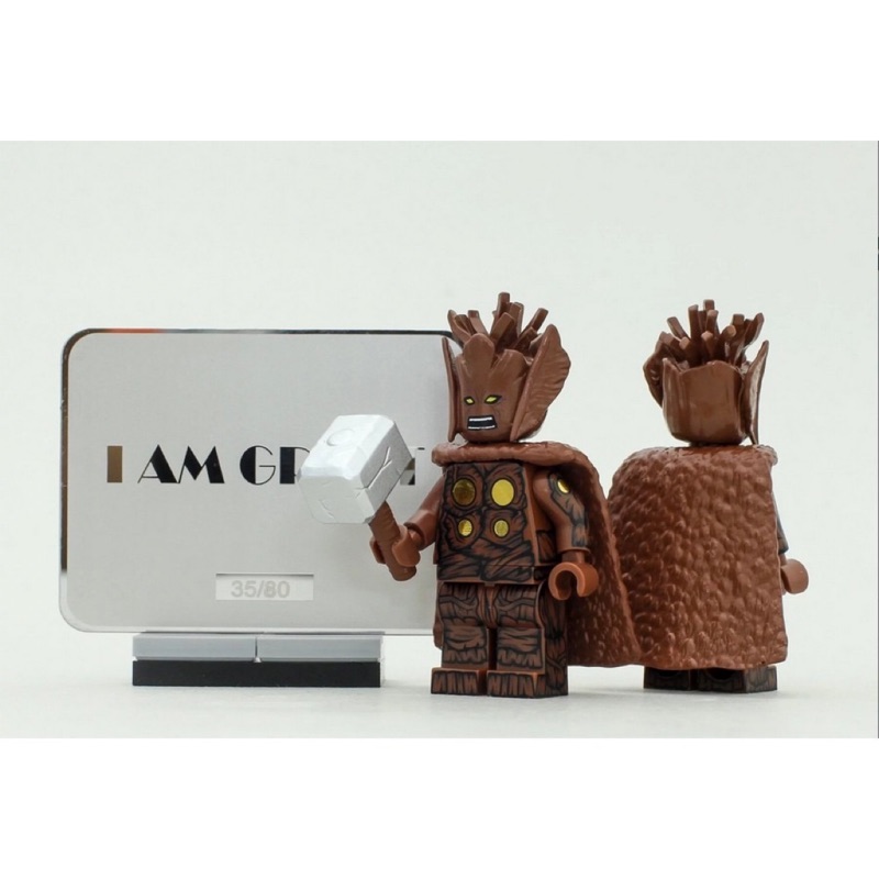 Lego MOC LAB9 雷神 格魯特 Thor Groot 第三方人偶 漫威英雄 | 蝦皮購物