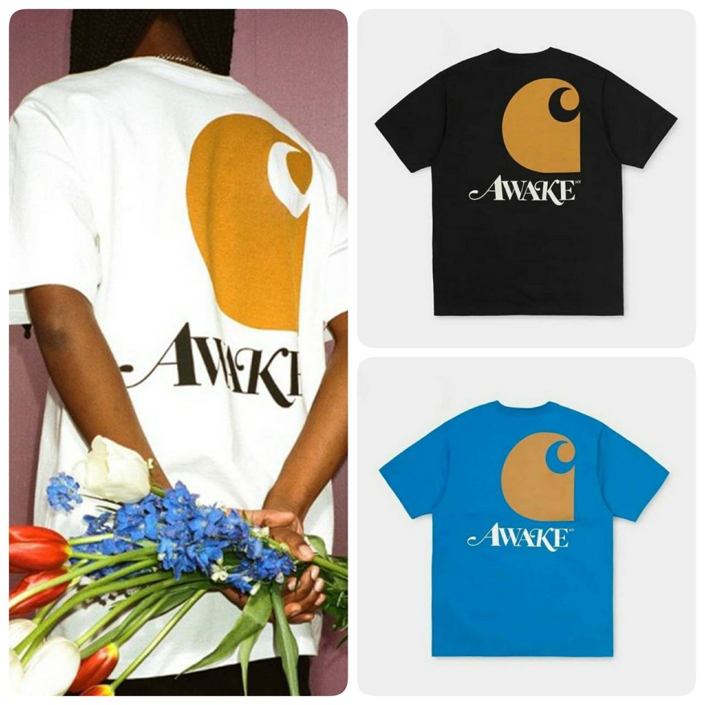 全新Carhartt Wip X Awake NY 聯名Pocket t-shirt 短袖口袋T恤黑白藍