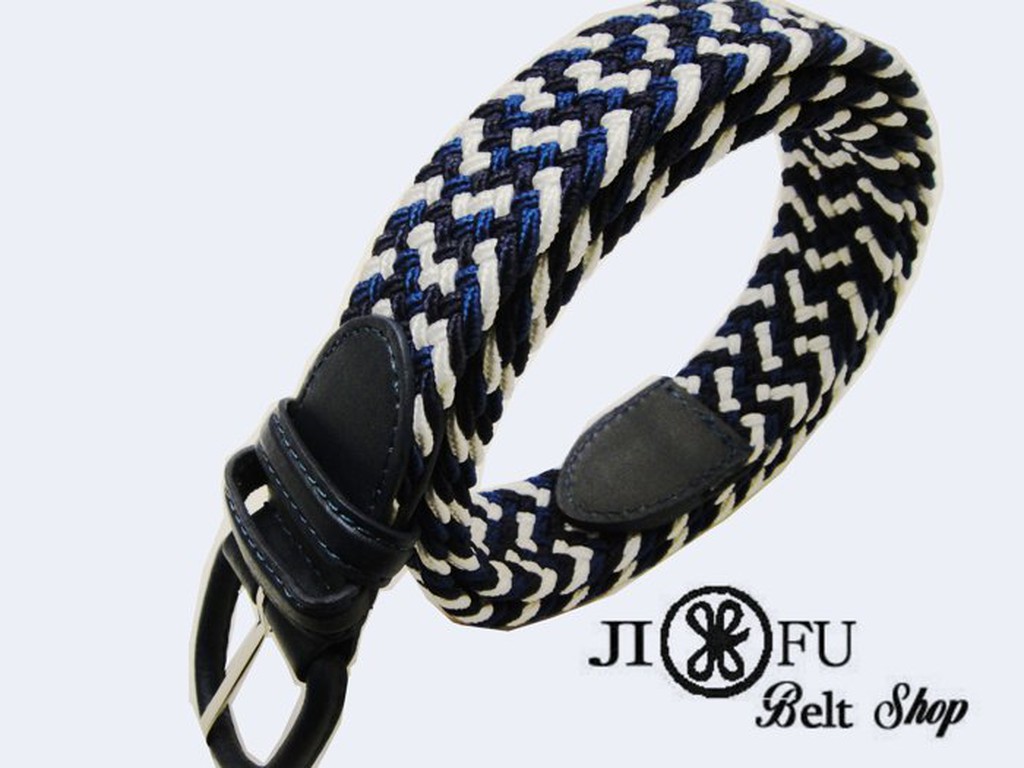 現貨* JIFU 鉅釜皮帶＊防過敏抗過敏皮帶超彈性無痕編織皮帶,舒適又實用!好評不斷!!C00259(藍/黑/白) | 蝦皮購物