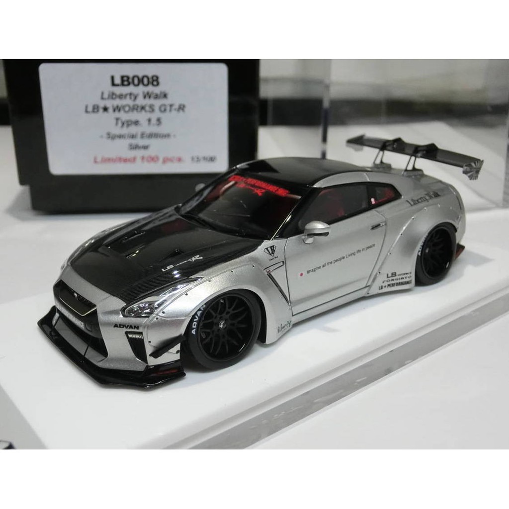 名車館】MakeUp LB008 Liberty Walk LB ☆ WORKS GT-R Type1.5 1/43 