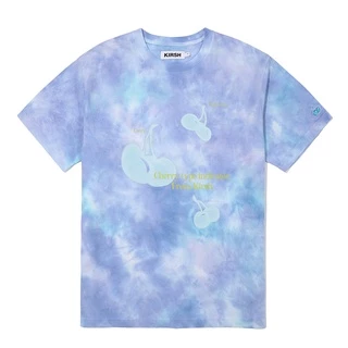 [KIRSH] 大櫻桃染色短袖T恤（藍色）