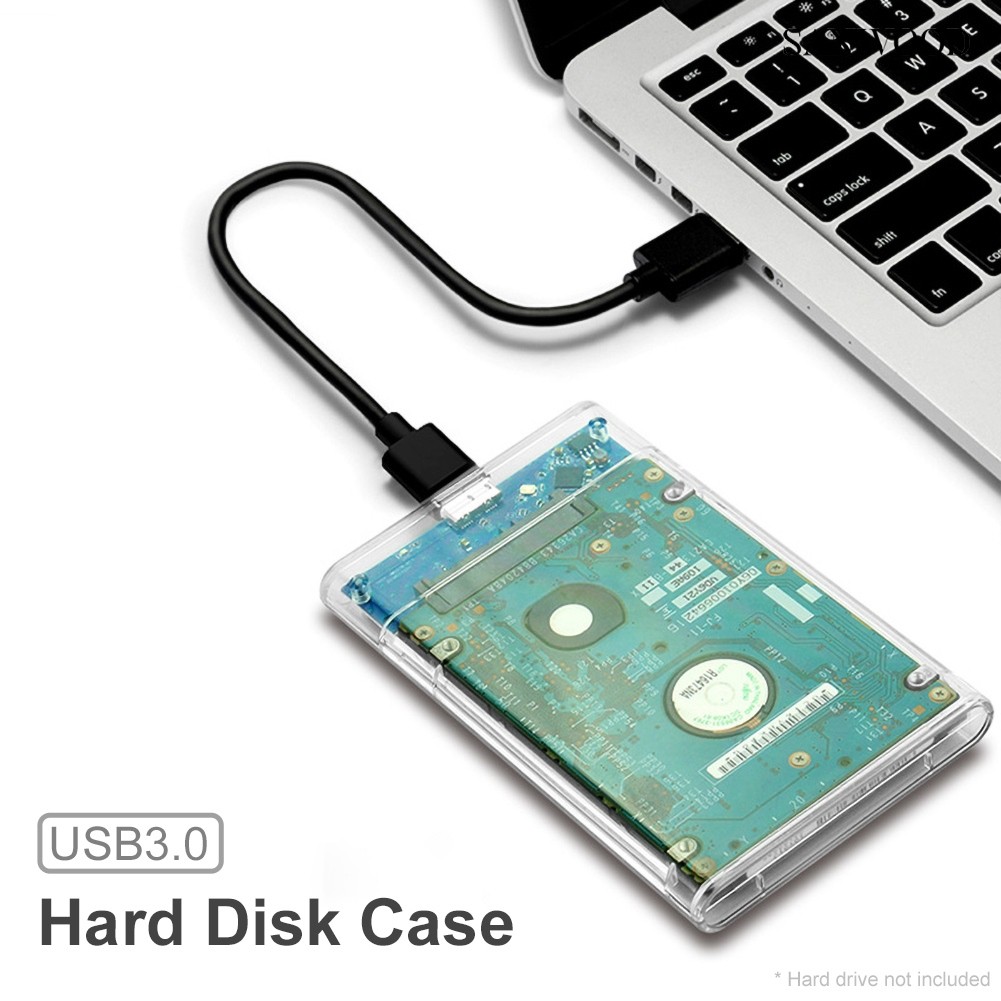 2.5英寸SATA固态hdd硬盘盒子适配器USB3.0 透明移动硬盘盒6Gbps 支持6TB