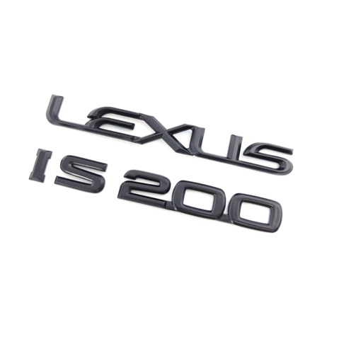 圓夢工廠 Lexus IS200 後車箱 改裝 字標 車標 廠標 車型字貼 消光黑 質感黑 同原廠樣式 | 蝦皮購物