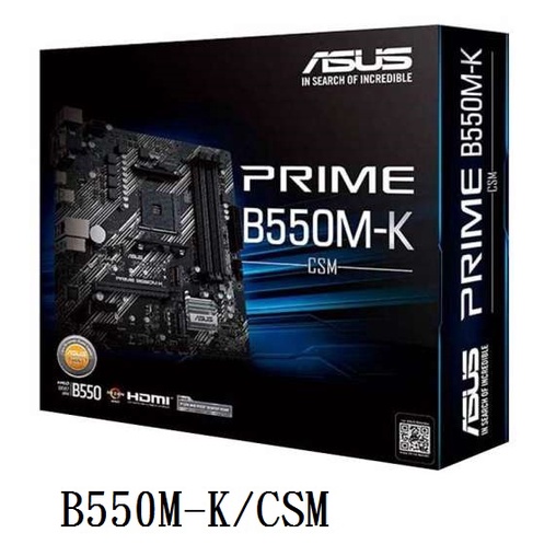 華碩 ASUS PRIME B550M-K/CSM AM4腳位 AMD B550 M.2 HDMI D-Sub DVI