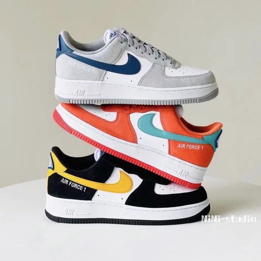 NINI】Nike Air Force 1 Athletic Club 白灰藍黑黃橘藍DH7568-001