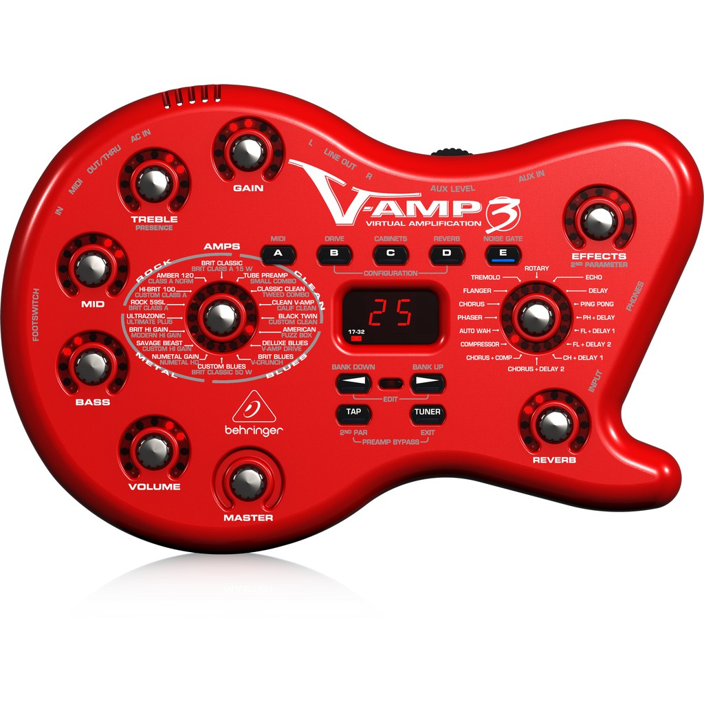 全韻音樂社- BEHRINGER VIRTUAL AMPLIFICATION V-AMP 3 綜合效果器 | 蝦皮購物