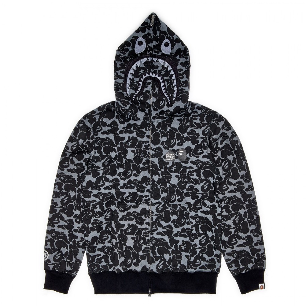 預購BAPE X DSM 15週年紀念商品Dover Street Market Monochro 鯊魚帽夾