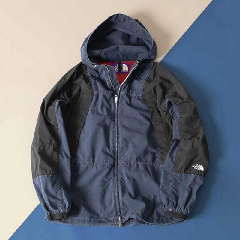 The north face people label mountain wind parka jacket 水洗紫標