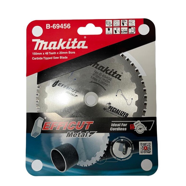 Makita 牧田 B-69456 金屬 不繡鋼 鎢鋼鋸片 150mm*20*48T 充電式鎢鋼切割機專用 一片 | 蝦皮購物