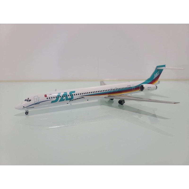 【全新現貨】JET-X 1:200 JAS 日本佳速航空 MD-90 彩虹機 JA006D 彩虹塗裝 全金屬模型