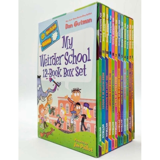 貨到付款〖點讀版送音頻〗My Weird School瘋狂學校1-5季全套69本