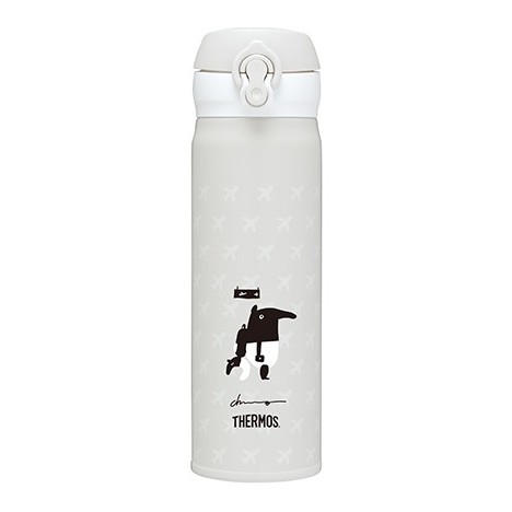 THERMOS 膳魔師 不銹鋼真空保溫瓶 JNL-502CH-GY Cherng 馬來貘 愛旅行登機 500ML 超取 | 蝦皮購物