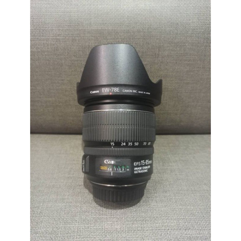 出售】Canon EF-S 15-85mm F3.5-5.6 IS USM 廣角鏡公司貨9.5成新| 蝦皮購物